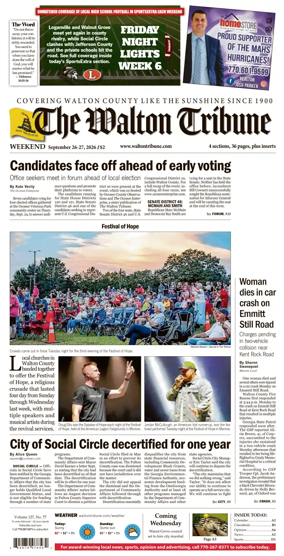 Cover of The Walton Tribune