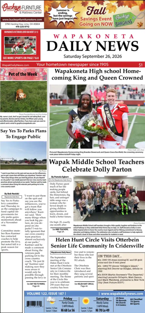 Cover of Wapakoneta Daily News