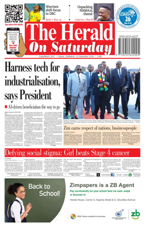 Cover of The Herald (Zimbabwe)