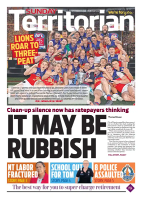Cover of Sunday Territorian