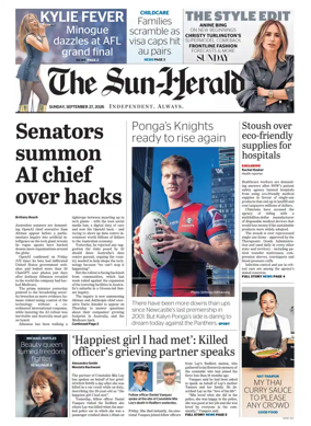 Cover of The Sydney Morning Herald