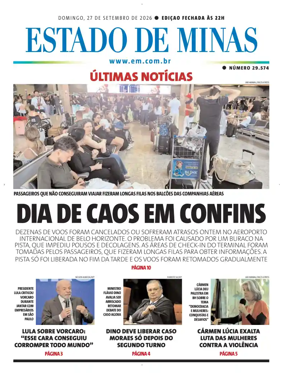 Cover of Estado de Minas (Brazil)