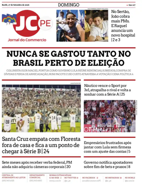 Cover of Jornal do Commercio