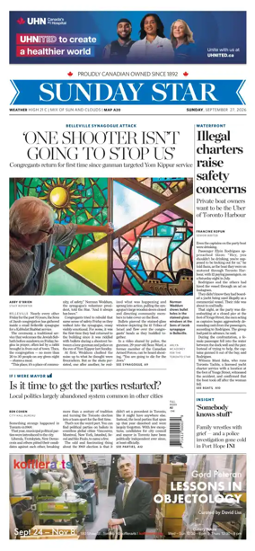 Cover of Toronto Star