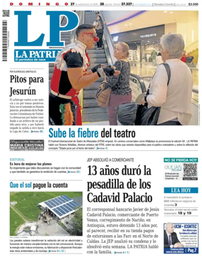 Cover of La Patria (Colombia)