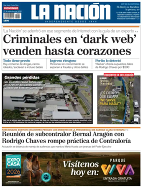 Cover of La Nacion (Costa Rica)