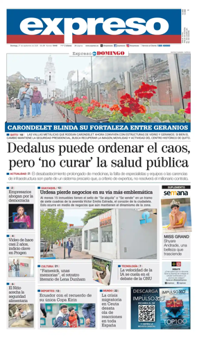 Cover of Diario Expreso