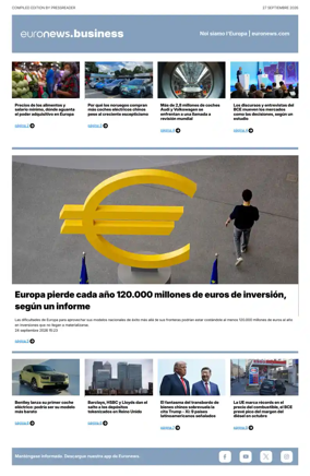 Cover of Euronews Business (Spanish) Compiled Edition
