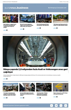 Cover of Euronews Business (Turkish) Compiled Editions