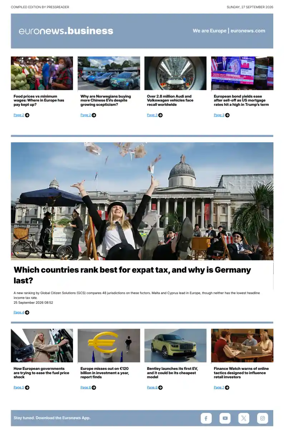 Cover of Euronews Business