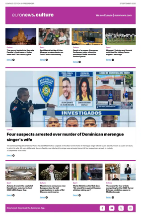 Cover of Euronews Culture and Sport Compiled Edition