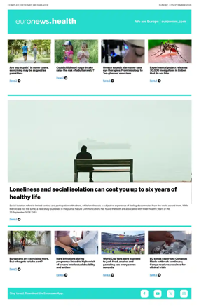 Cover of Euronews Health (English) Compiled Edition