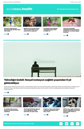 Cover of Euronews Health (Turkish) Compiled Edition