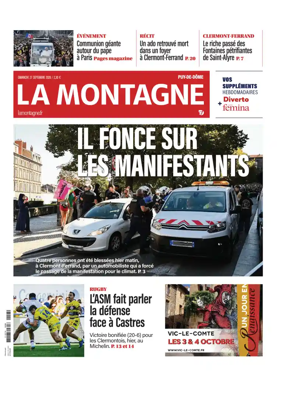 Cover of La Montagne (Clermont-Metropole)