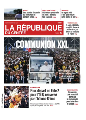 Cover of La Republique du Centre (Orleans - Loiret))