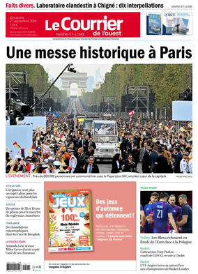 Cover of Le Courrier de l’Ouest (Cholet)