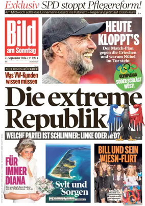 Cover of Bild am Sonntag