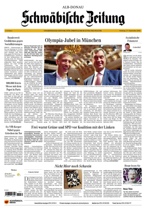 Cover of Schwabische Zeitung (Alb-Donau)