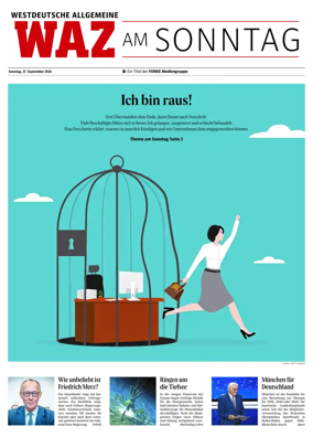 Cover of Westdeutsche Allgemeine Zeitung (WAZ am Sonntag)