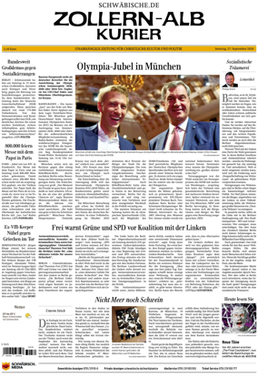 Cover of Zollern-Alb-Kurier (Balingen)