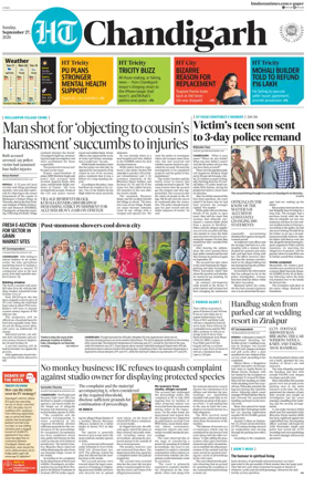 Cover of Hindustan Times (Chandigarh) - Live