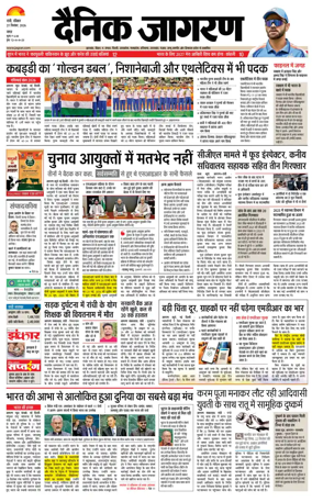 Cover of Dainik Jagran - Ranchi