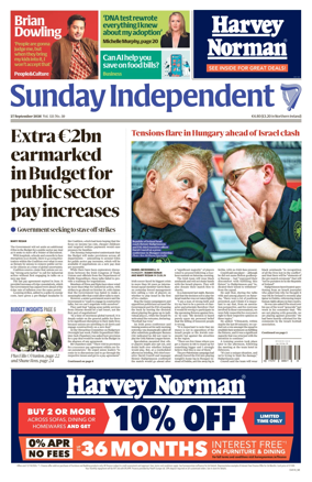 Cover of Sunday Independent (Ireland)