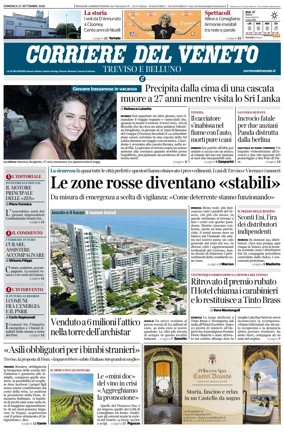 Cover of Corriere del Veneto (Treviso e Belluno)