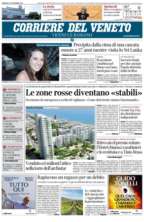 Cover of Corriere del Veneto (Vicenza e Bassano)