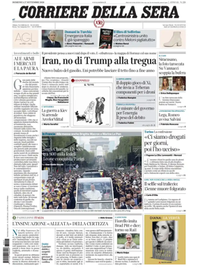 Cover of Corriere della Sera