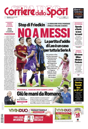 Cover of Corriere dello Sport