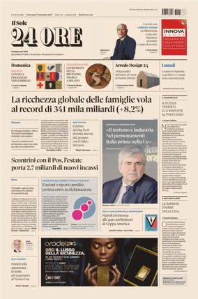 Cover of Il Sole 24 Ore