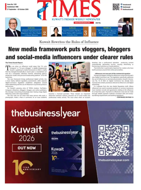Cover of The Times Kuwait