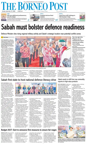 Cover of The Borneo Post (Sabah)