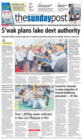 Cover of The Borneo Post (Sarawak)