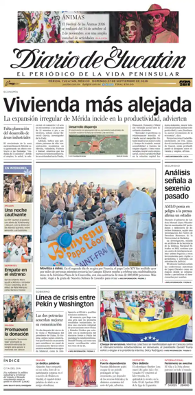 Cover of Diario de Yucatan