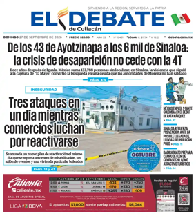 Cover of El Debate de Culiacan