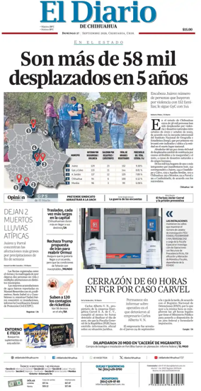 Cover of El Diario de Chihuahua