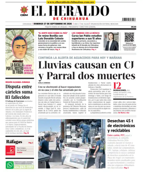 Cover of El Heraldo de Chihuahua