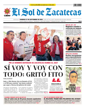 Cover of El Sol de Zacatecas