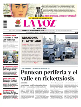 Cover of La Voz de la Frontera