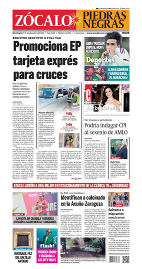 Cover of Zocalo Piedras Negras