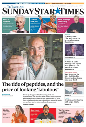 Cover of Sunday Star-Times