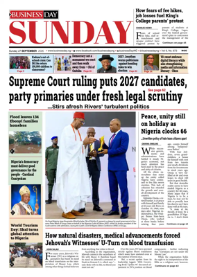 Cover of Business Day (Nigeria)