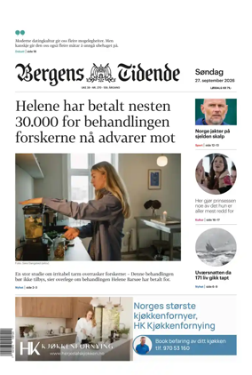 Cover of Bergens Tidende