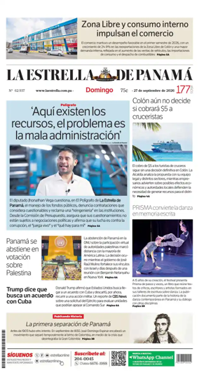 Cover of La Estrella de Panama