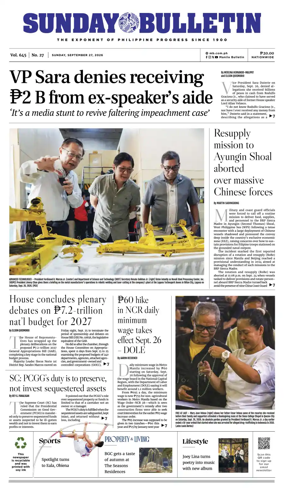 Cover of Manila Bulletin