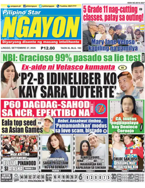 Cover of Pilipino Star Ngayon