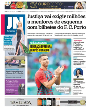 Cover of Jornal de Noticias