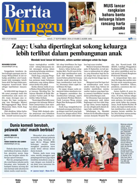 Cover of Berita Minggu-Singapore